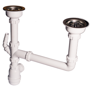 Sifón doble lateral fregadero  Oban Solfless