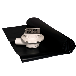 Sumidero ducha con valvula anti-olores y lámina pvc impermeabilizante Solfless OLT