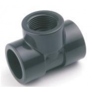 Te mixta h-h pvc presión pegar / roscar / pegar D:32x1"mm
