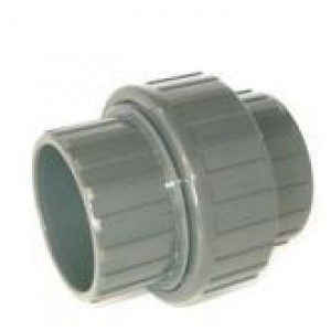 Enlace 3 piezas pvc presión encolar H-H D: 63mm