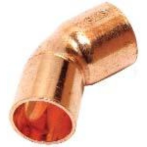 Codo cobre m / h  35x45º 