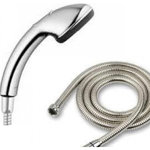 Mango ducha cromo 4 posiciones con cordón