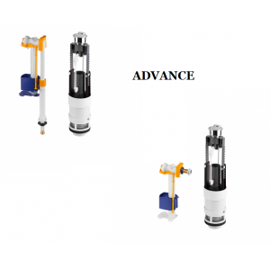 Recambio conjunto mecanismo cisterna doble descarga  (3/6L) Advance UNISAN