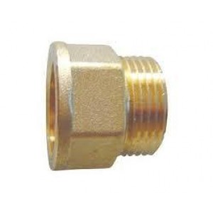 Alargadera hexagonal latón m-h  3/8"