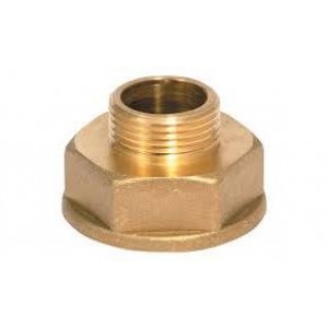 Alargadera reducida hexagonal latón  m 3/4" - h 11/4"