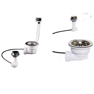 Juego de válvulas fregadero acodada automatica Solfless