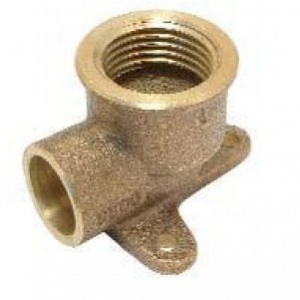 Codo placa latón soldar roscar Ø 28- 1"