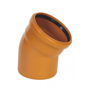 Codo orientación 15º  pvc c/ teja c/ junta  400 x 15º