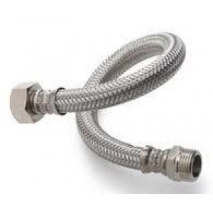 CONEXIÓN FLEXIBLE DE ACERO INOXIDABLE M 3/8"-H 3/8" x 30 MEVAL