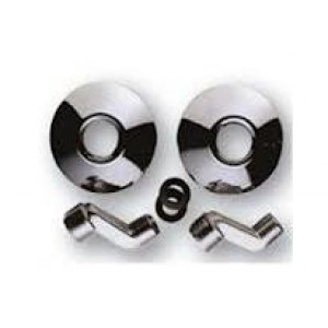 Juego excéntrica y florón cromo super