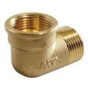 Codo latón rosca macho - hembra 3/8" 