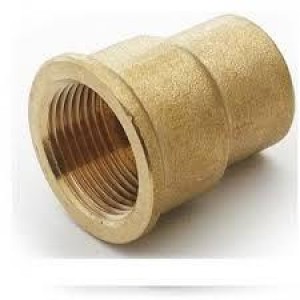 Manguito latón reducido rosca hembra   11/4" x 2" 