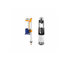 Recambio conjunto mecanismo cisterna doble descarga  (3/6L)  NAU Unisan