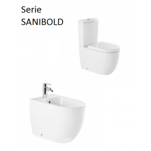 Conjunto Inodoro y Bidé Sanibold  Unisan