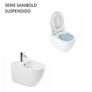 Conjunto Inodoro y Bidé Sanibold suspendido Unisan