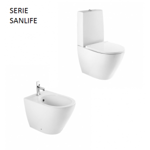 Conjunto Inodoro y Bidé Sanlife Unisan