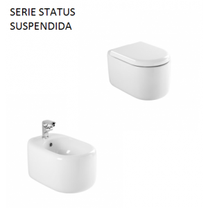 Conjunto Inodoro y Bidé Status suspendido Unisan