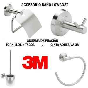 Conjunto accesorios baño Lowcost Talix