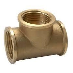 Te latón rosca  3/8" h/h/h 
