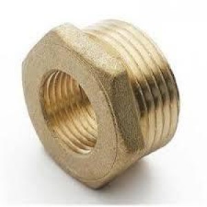 Tuerca reducida  exagonal latón  2 1/2" x 1 1/4" 