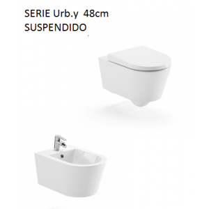Conjunto Inodoro y Bidé Urb.y 48 suspendido Unisan