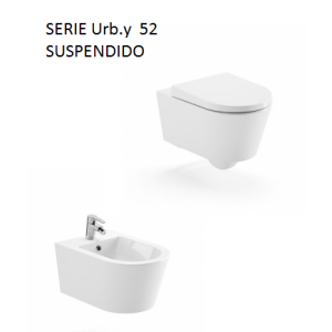 Conjunto Inodoro y Bidé Urb.y 52 suspendido Unisan