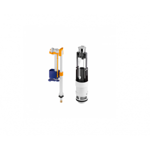 Recambio conjunto mecanismo doble descarga (3/6L) cisterna baja  VINTAGE Unisan