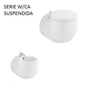 Conjunto Inodoro y Bidé W/CA suspendido Unisan