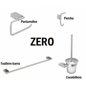 Conjunto accesorios Zero cromo pyp