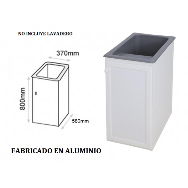 delicado Espíritu Acechar Mueble para lavadero Apolo en Aluminio | Fontanería online